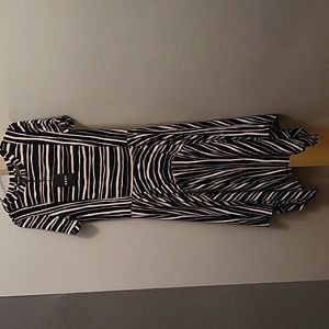 Brand new black and off white DKNY dress